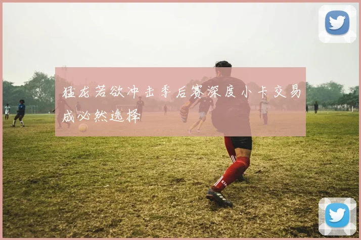 猛龙若欲冲击季后赛深度小卡交易成必然选择