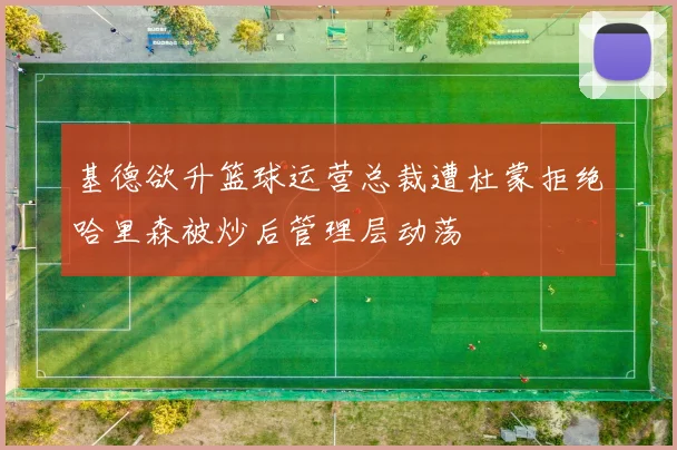 基德欲升篮球运营总裁遭杜蒙拒绝哈里森被炒后管理层动荡